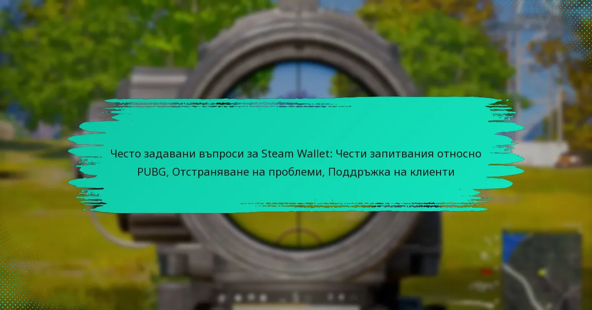 Често задавани въпроси за Steam Wallet: Чести запитвания относно PUBG, Отстраняване на проблеми, Поддръжка на клиенти